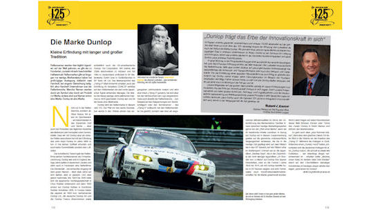 Unser Special zu 125 Jahren Dunlop können Sie über den Link im Text kostenfrei herunterlafen (Bild: NRZ)