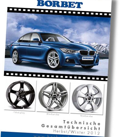 Borbet Technische Gesamtuebersicht