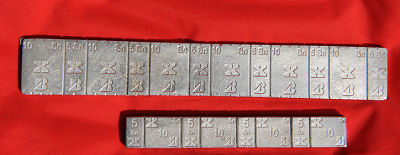 Bridgestone Zinngewichte