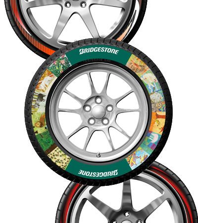 Bridgestone bedruckt Reifen