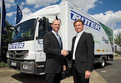 Conti Hybrid Lkw Test mit Ritter Logistik