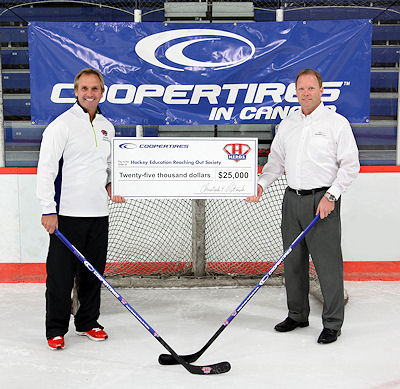 Cooper spendet an HEROS