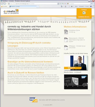 Cormeta Marketingkampagne mit SAP