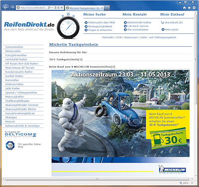 Delticom Michelin Tankgutscheinaktion