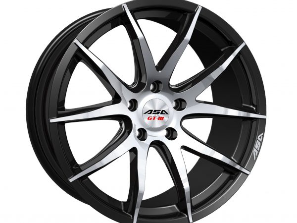 GT 3 schwarz frontpoliert