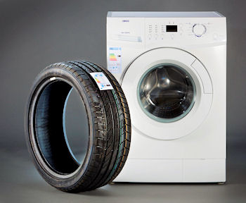 Goodyear Dunlop Washing machine label tire label 3 2 tb