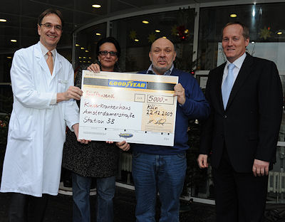 Goodyear Spendenuebergabe Kinderkrankenhaus