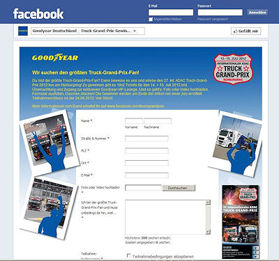 Goodyear Truck GP Gewinnspiel auf Facebook