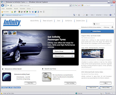 Infinity Tyres Webrelaunch