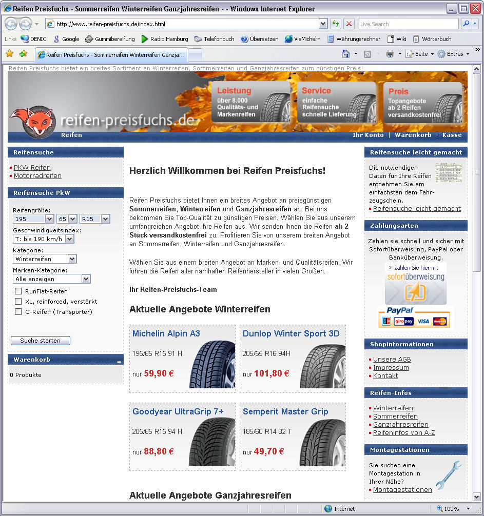 Reifen Preisfuchs