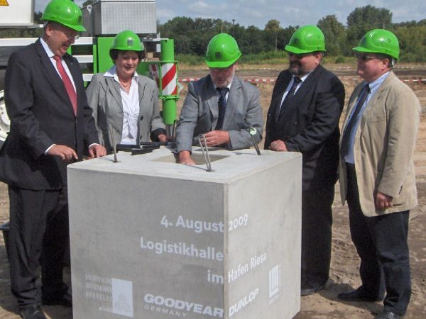 Spatenstich Riesa Logistikhalle tb