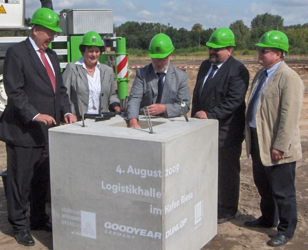 Spatenstich Riesa Logistikhalle tb