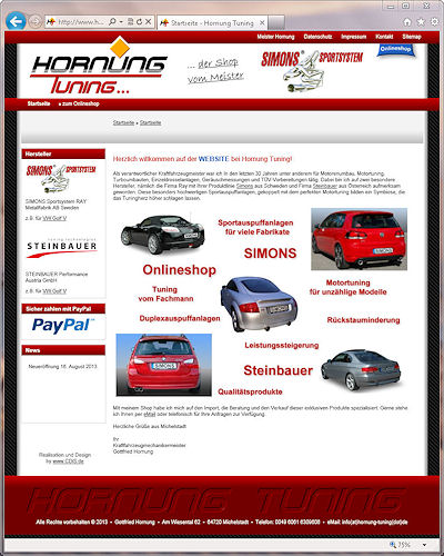 Hornung Tuning Webshop