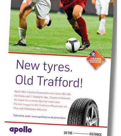 Apollo Tyres New tyres.Old Trafford