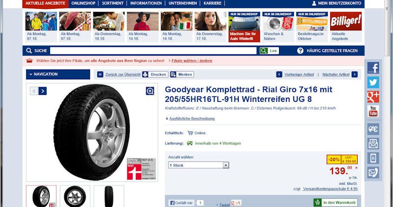 Lidl wird Reifenhändler tb