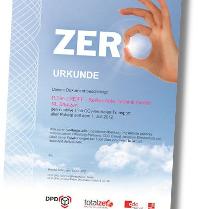 Reiff R.Tec Bautzen Total ZerO Zertifikat