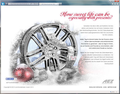 AEZ Adventskalendergewinnspiel
