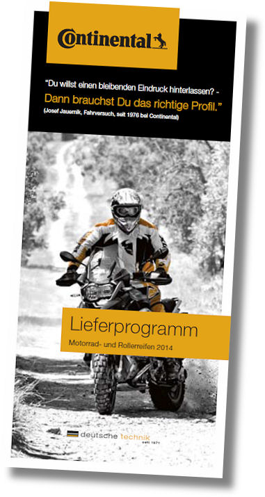 Conti Lieferprogramm Moppedreifen 2014