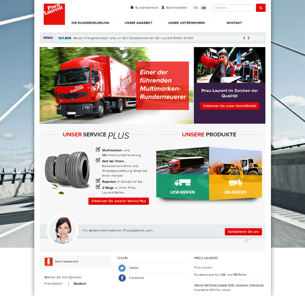 Laurent neue Homepage tb