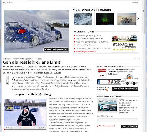 Michelin AutoBild Gewinnspiel