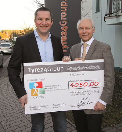 Tyre24 Spendenübergabe