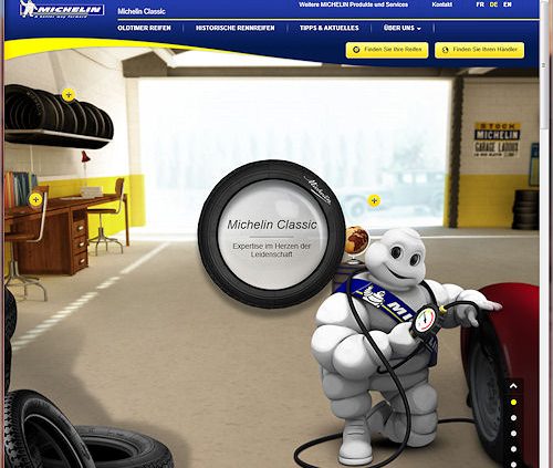 Michelin Klassikreifenwebsite
