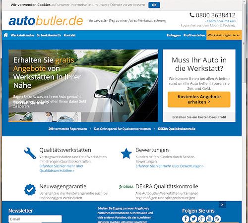 Autobutler Werkstattportal
