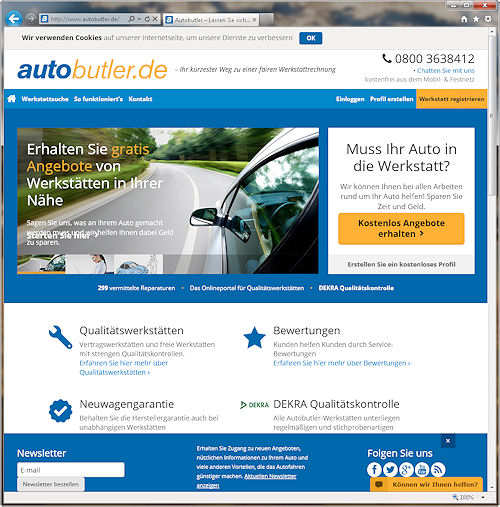 Autobutler Werkstattportal