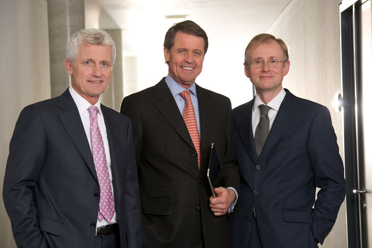 Geschäftsleitung der REIFF Gruppe Hubert Reiff Eberhard Reiff Dr Immanuel Kohn vlnr tb