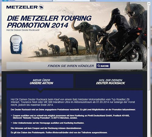 Metzeler Touring Promotion
