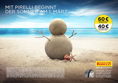 Pirelli Frühjahrspromotion