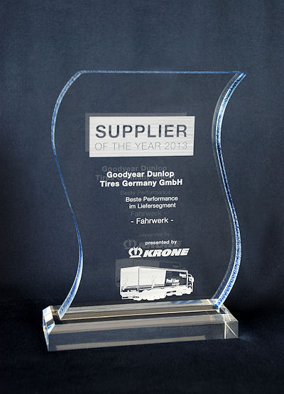 Goodyear Dunlop Auzeichnung durch Krone