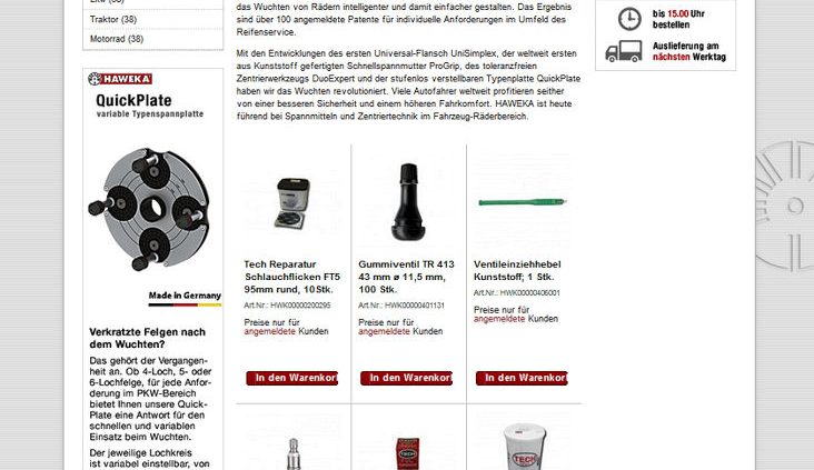 Haweka Webshop tb