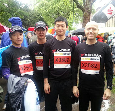 Yokohama beim Düsseldorf Marathon