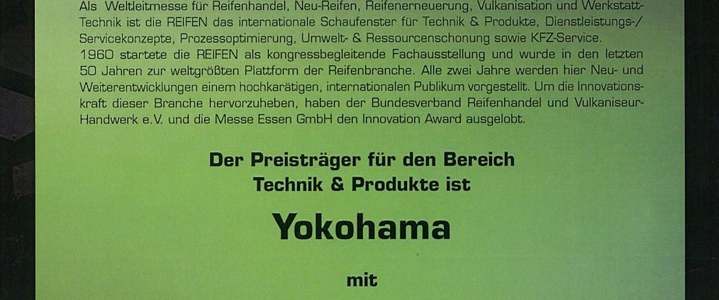 YOKOHAMAAward