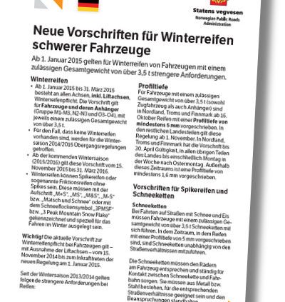 BRV Norwegen Merkblatt