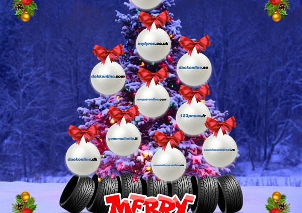 Delticom Weihnachtsfotoreifenbaum 2014