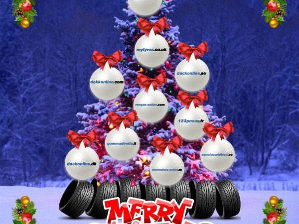 Delticom Weihnachtsfotoreifenbaum 2014