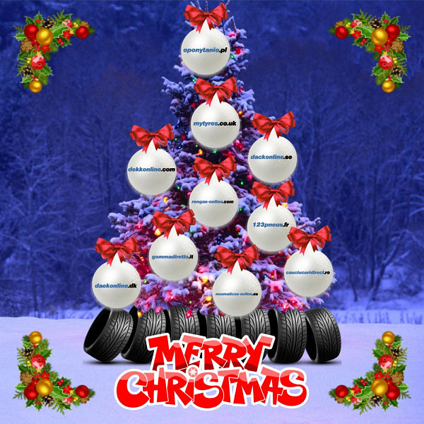 Delticom Weihnachtsfotoreifenbaum 2014