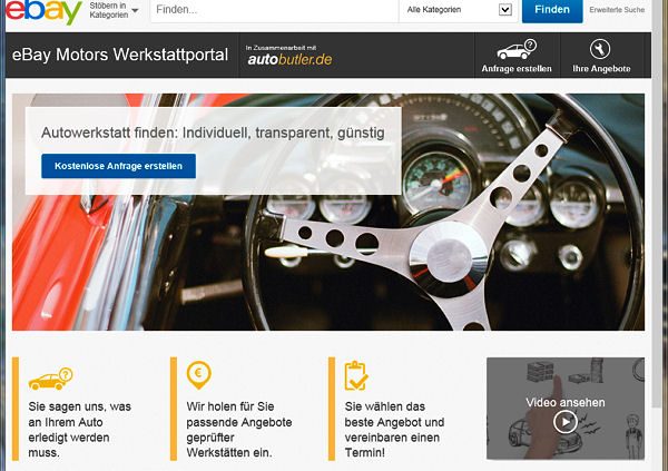 ATU mit eBay Motors und Autobutler