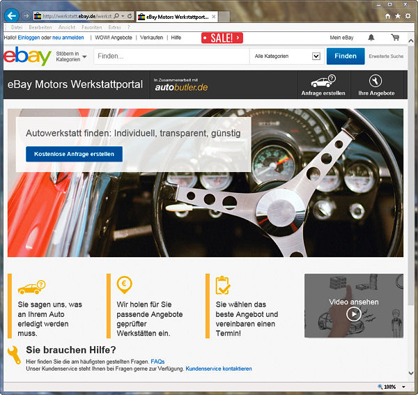 ATU mit eBay Motors und Autobutler