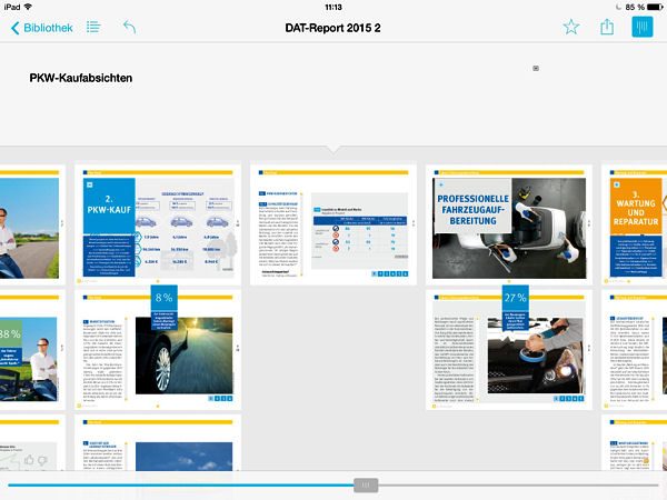 DAT Report 2015 als App