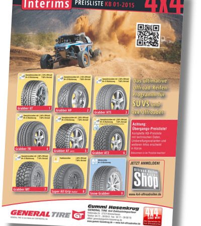 Gummi Hasenkrug General Tire Interimspreisliste