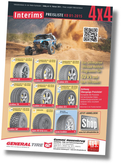 Gummi Hasenkrug General Tire Interimspreisliste