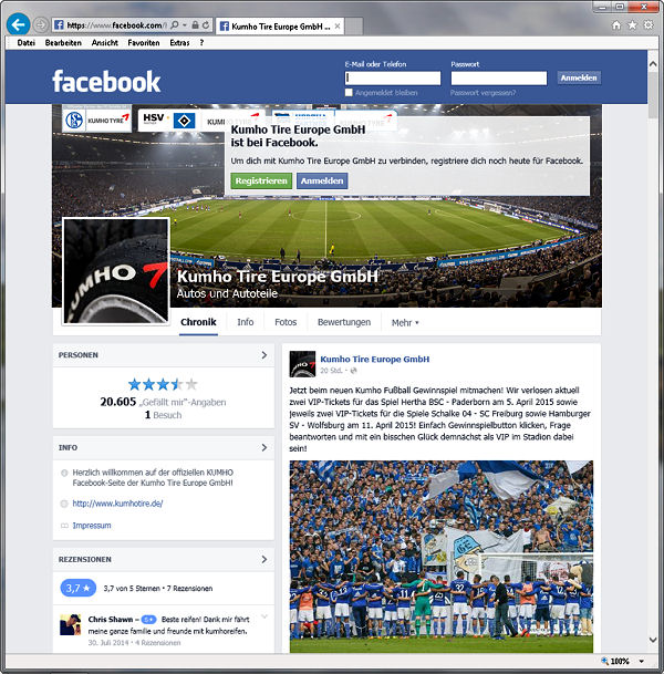Kumho Tyre Facebook Relaunch