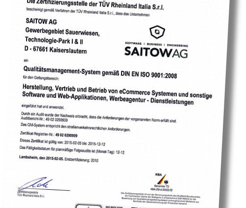 Saitow AG Rezertifizierung
