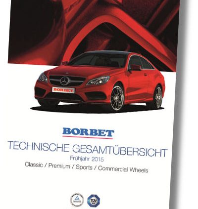 Borbet Technische Gesamtübersicht Frühjahr 2015