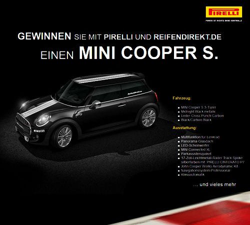 Delticom Gewinnspiel um Mini Cooper S