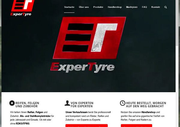ExperTyre neue Homepage