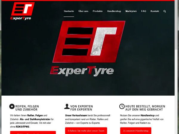 ExperTyre neue Homepage